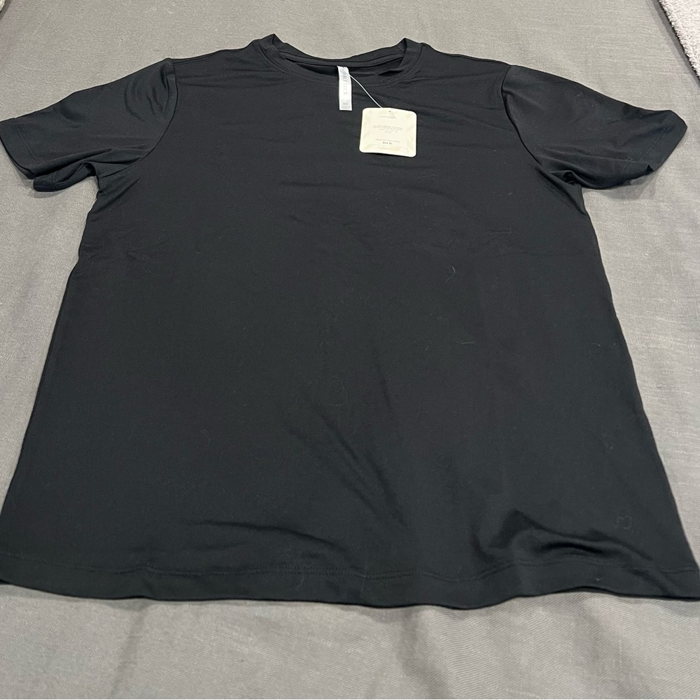 NWT Fabletics Blake S/S Black Short Sleeve Athletic Tee size XS
